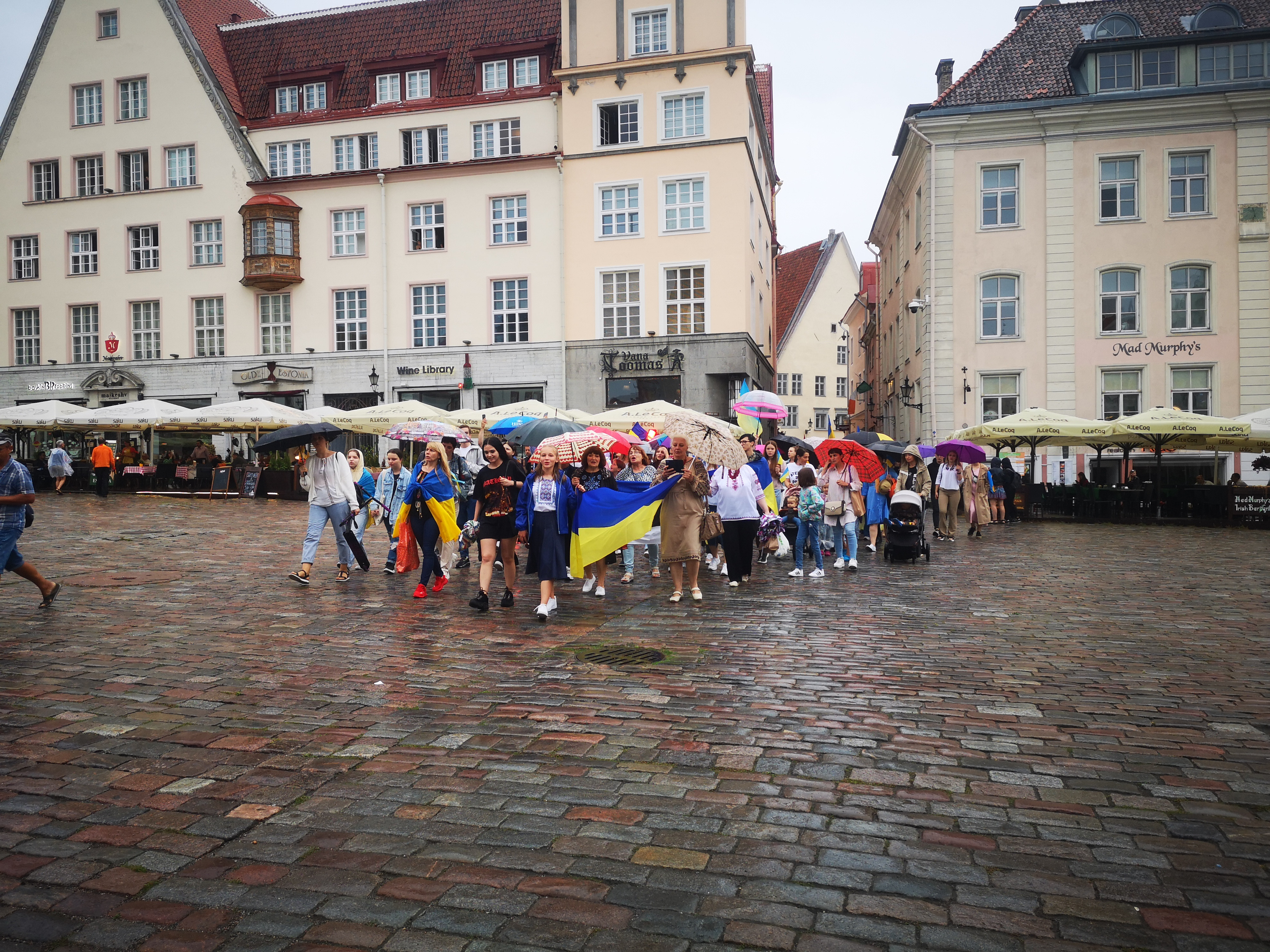 Celebration of the Independence Day of Ukraine in Raekoja plats.